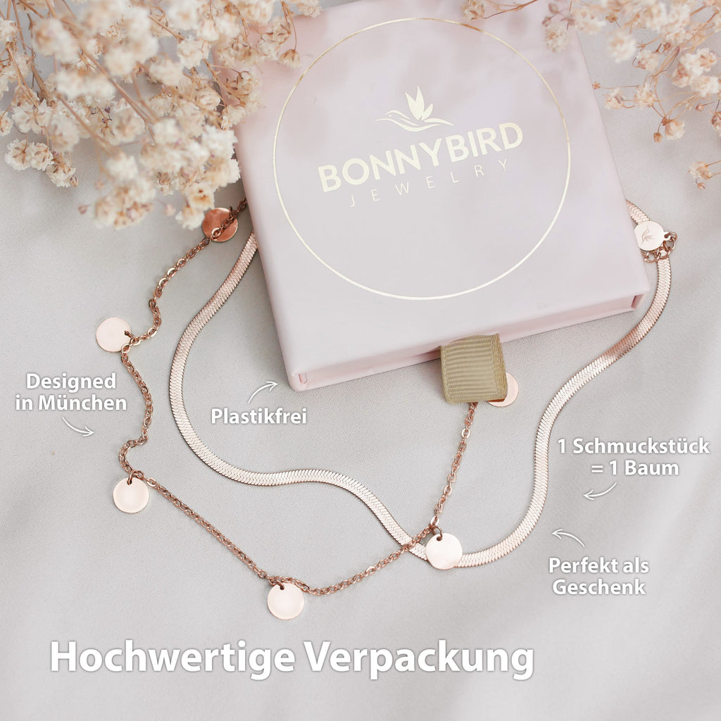 BonnySnake slangenketting roze