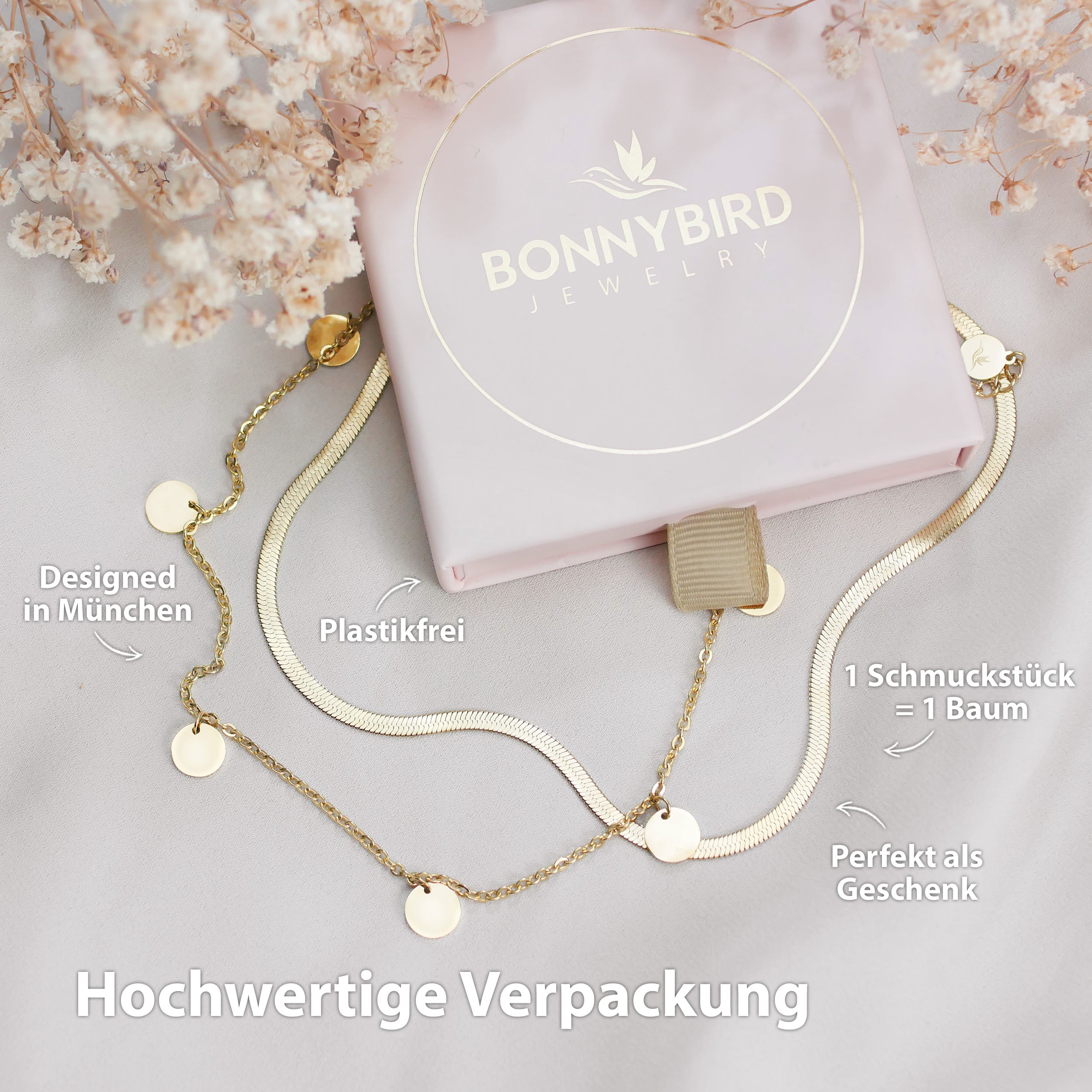 BonnySnake slangenketting goud