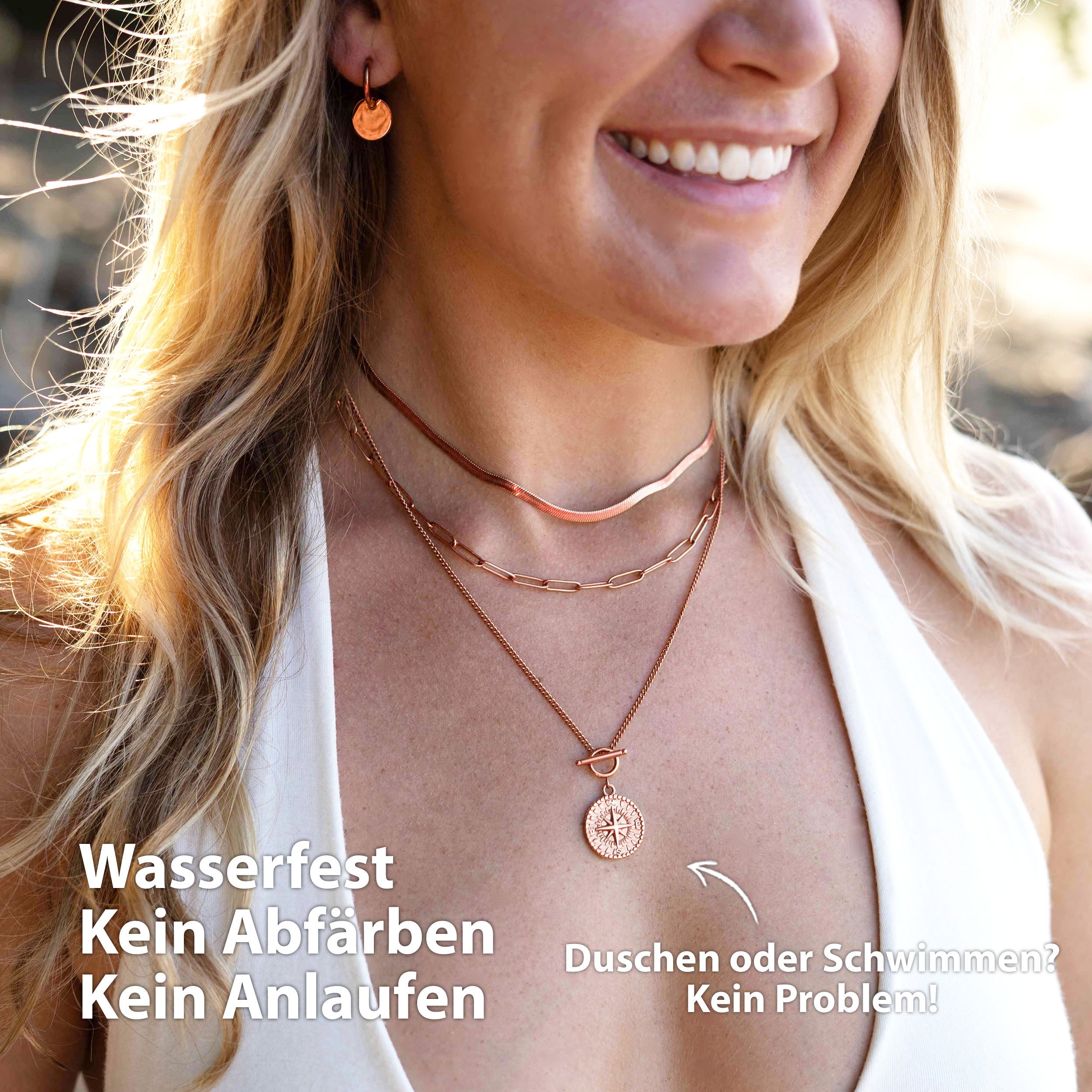 BonnySnake slangenketting roze