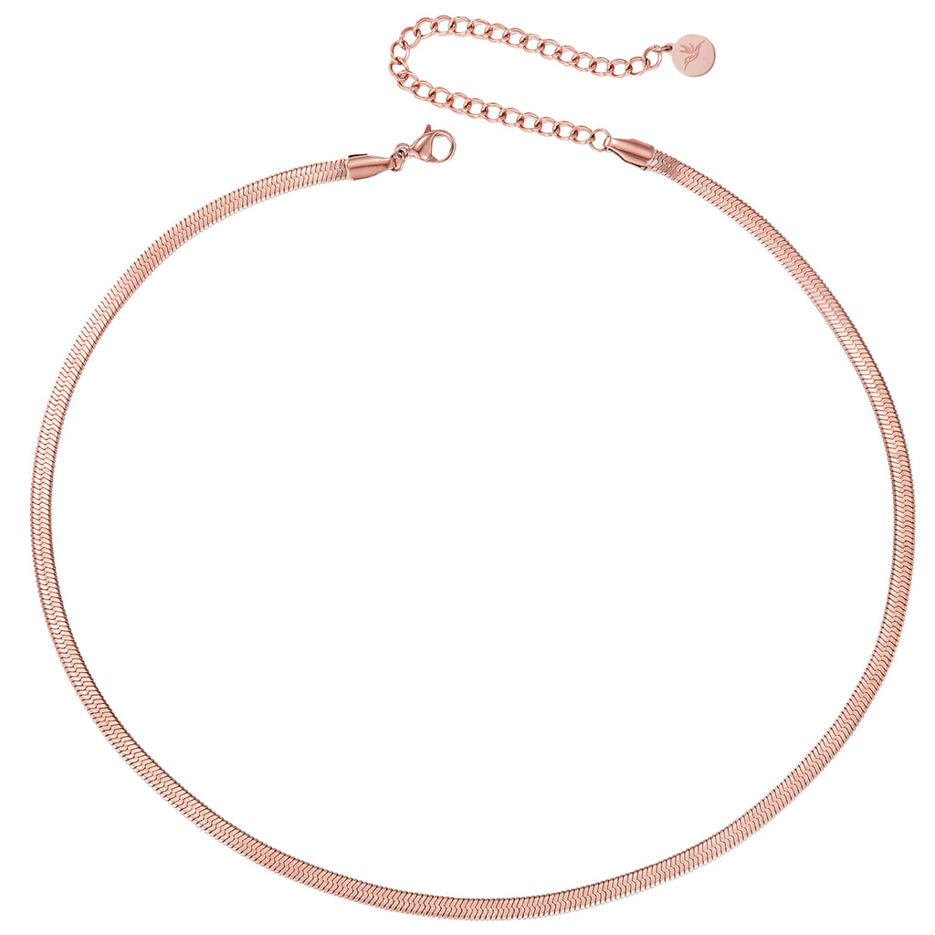 BonnySnake slangenketting roze