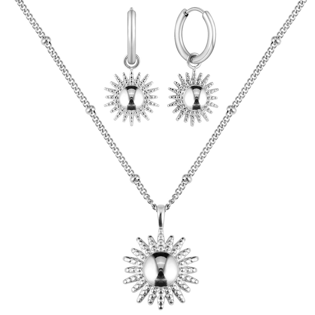 Bundel: BonnySun ketting + zilveren zonoorbellen