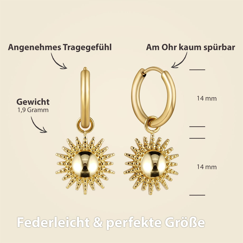 Bundel: BonnySun ketting + gouden zonoorbellen