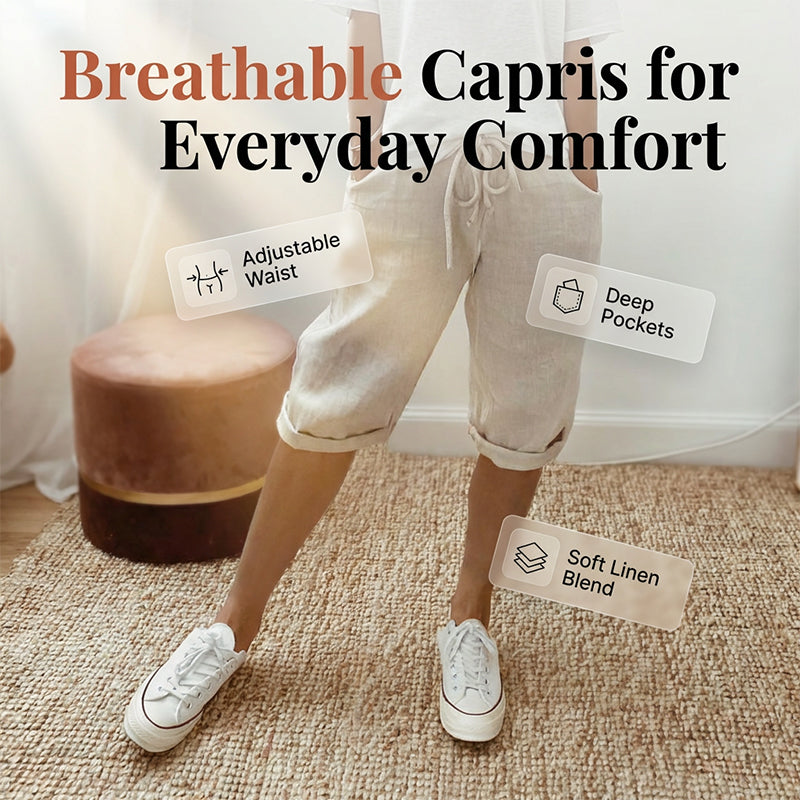 Lina – luchtige, comfortabele capribroek
