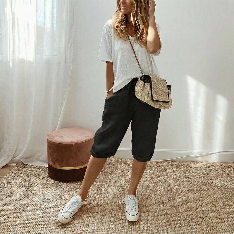 Lina – luchtige, comfortabele capribroek
