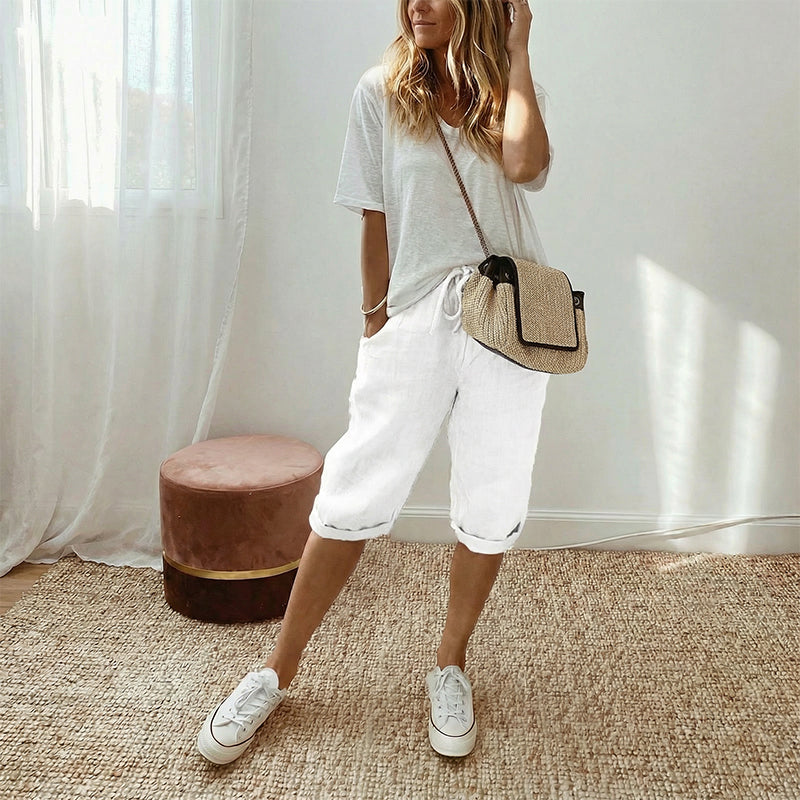 Lina – luchtige, comfortabele capribroek