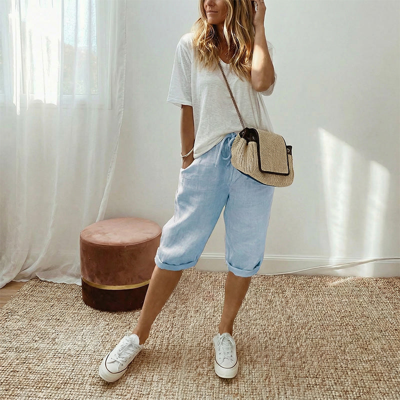 Lina – luchtige, comfortabele capribroek