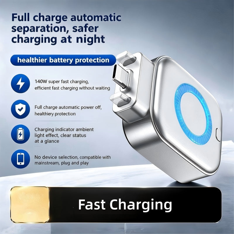 AutoCharge™ | Adaptateur à arrêt automatique 140W.