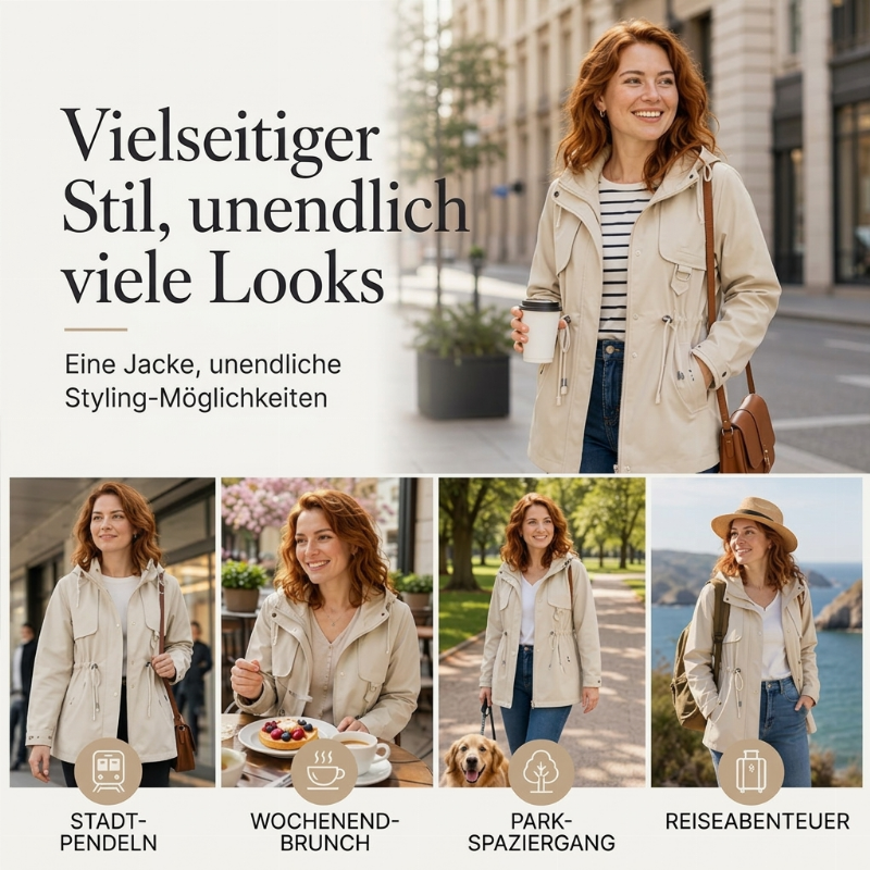 Elvara – Warmer Kapuzenmantel