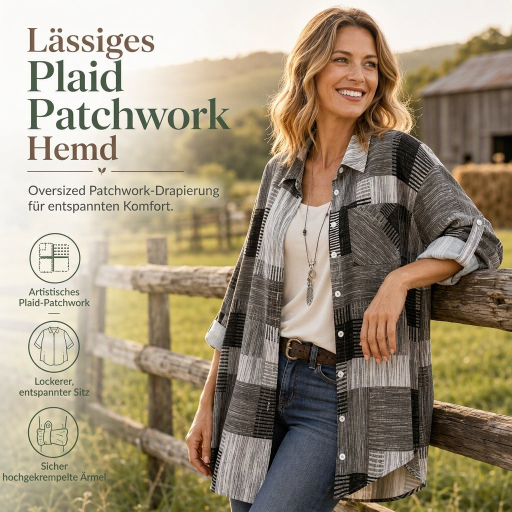 Leni™ | Luftige Karierte Overshirt