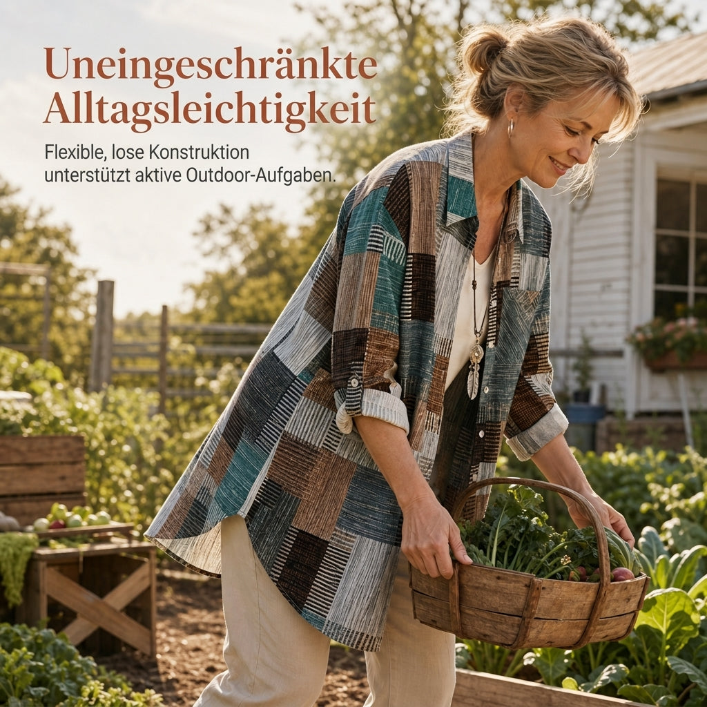 Leni™ | Luftige Karierte Overshirt