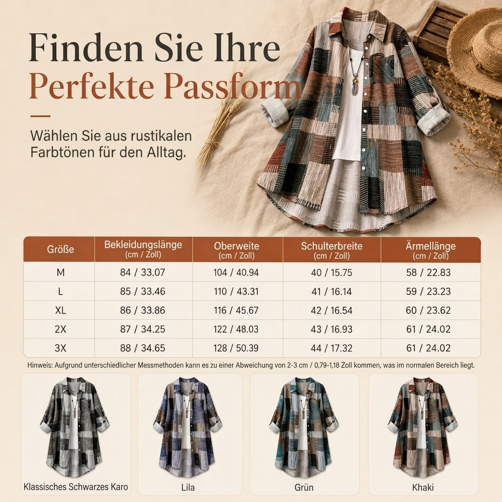 Leni™ | Luftige Karierte Overshirt