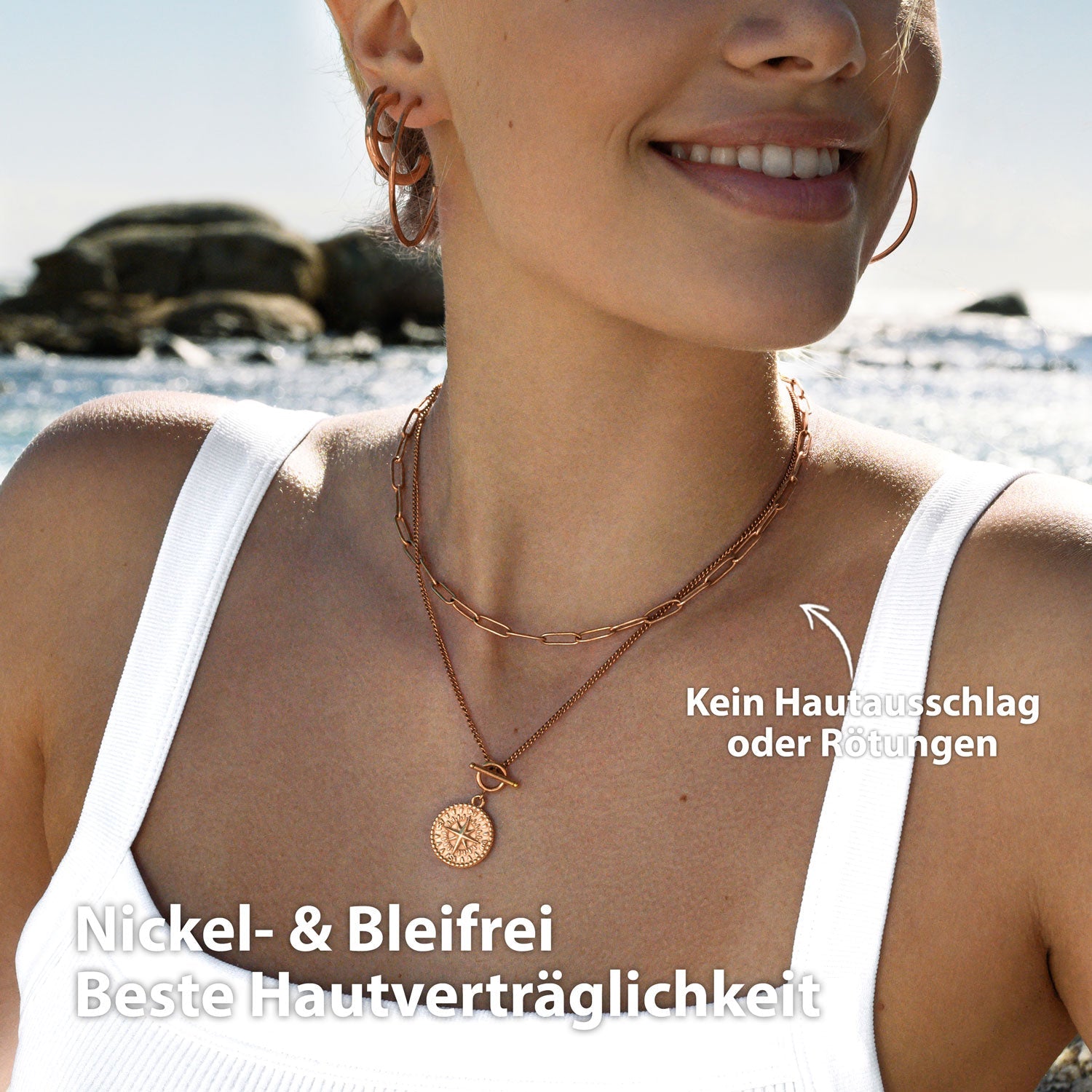 BonnyLink schakelketting roségoud