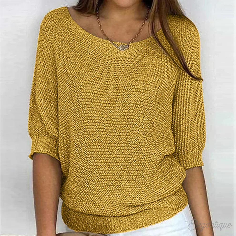 Gabrielle | Chic Twisted Knit Sweater