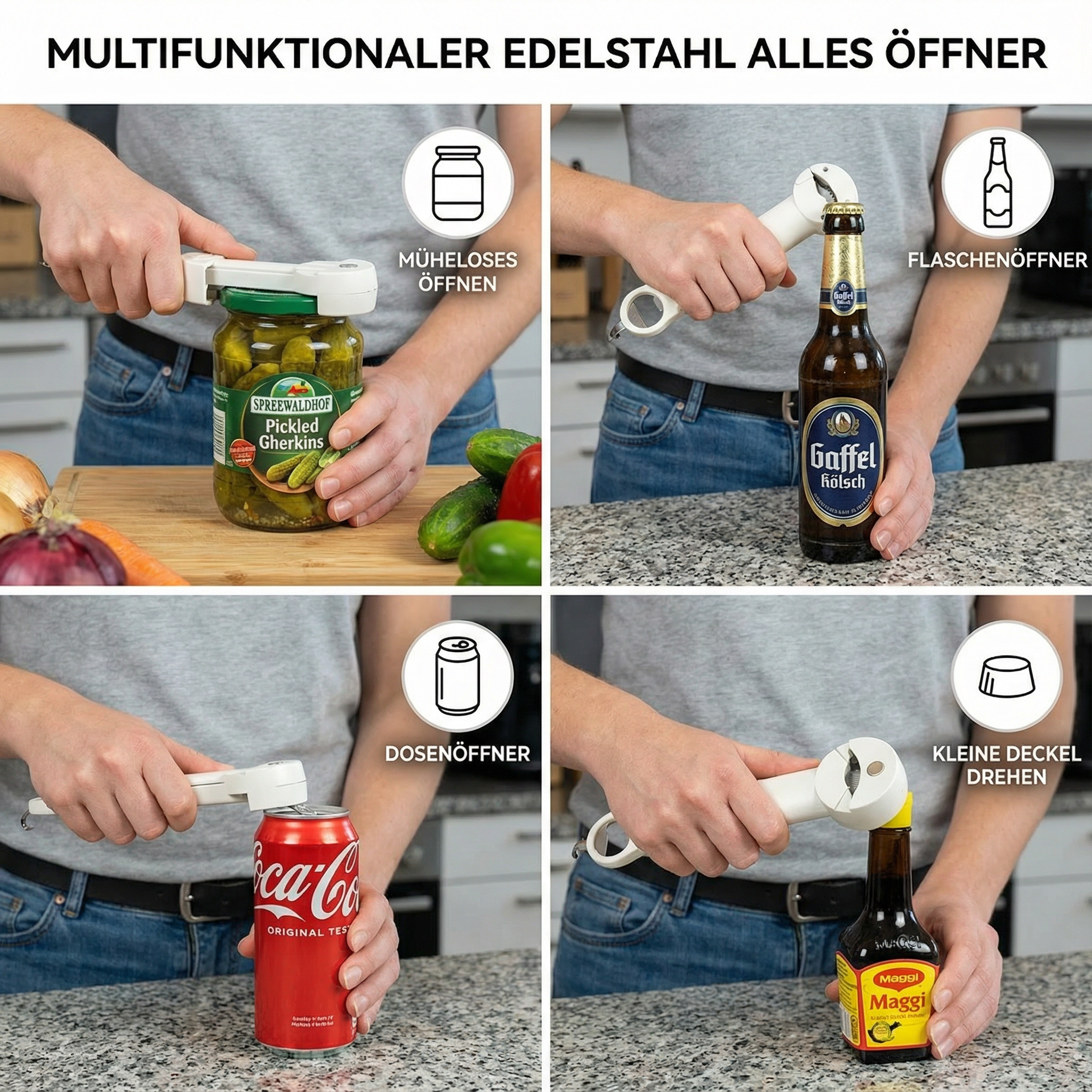 KraftSpar™ Glas- & Flaschenöffner