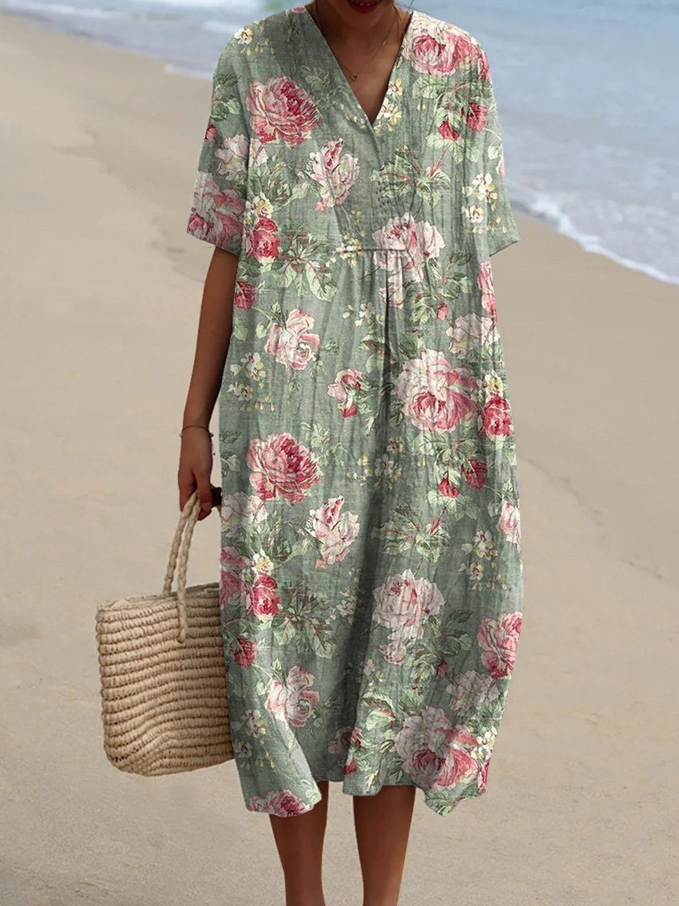 Lina - vintage bloemenjurk