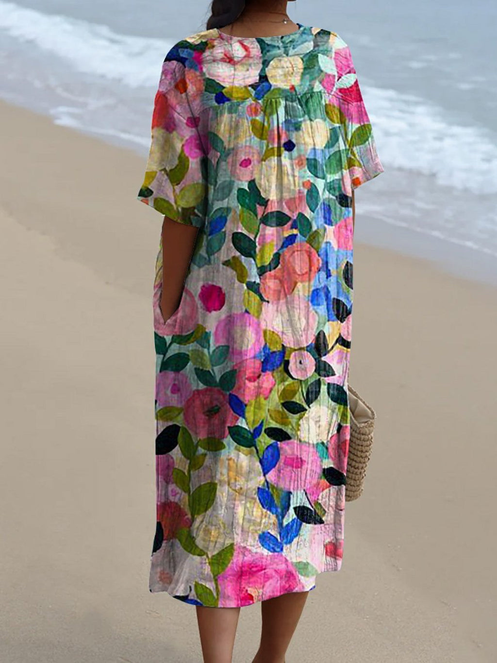 Bente - vintage bloemenjurk
