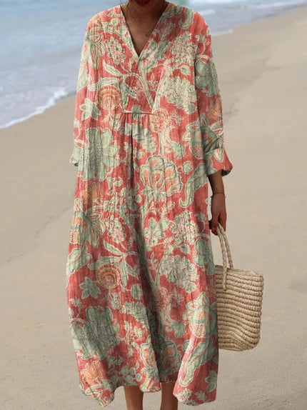 Elin - vintage bloemenjurk