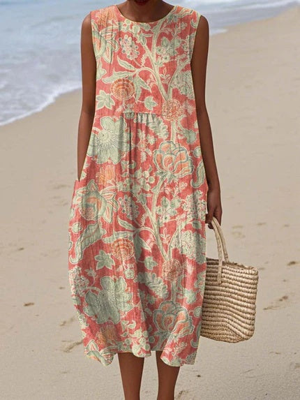 Elin - vintage bloemenjurk